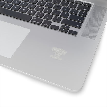 SENDRZ Deer Logo Sticker White