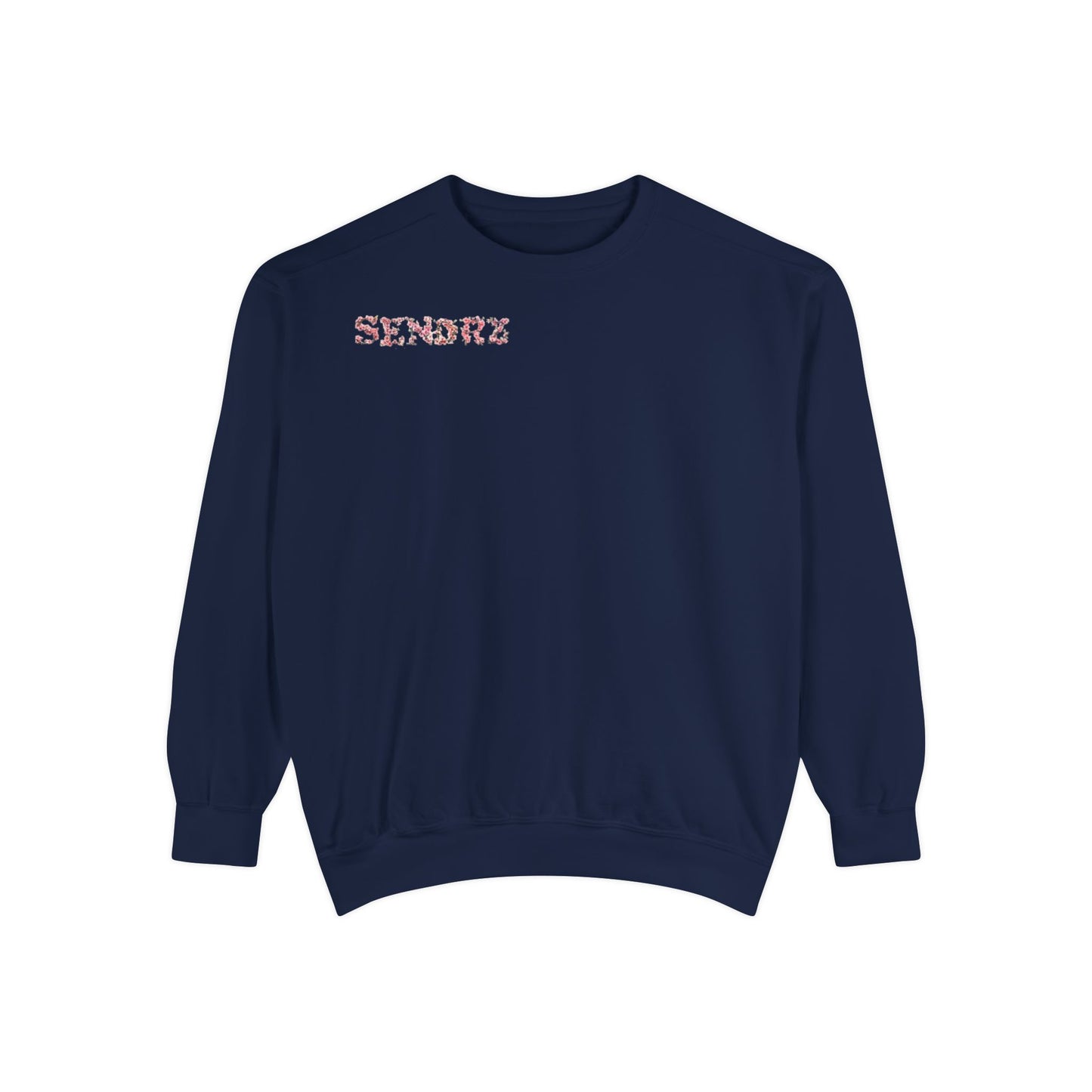 Senorz Floral Sweatshirt — White Cherry Blossom Graphic Crewneck