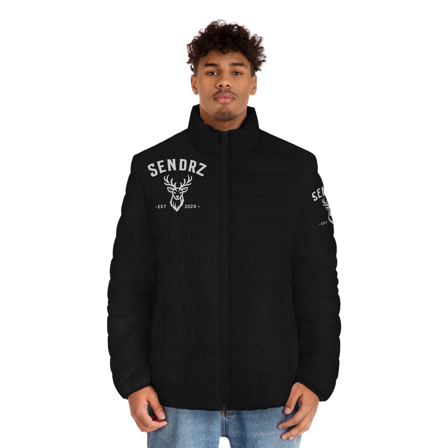 Copy of Sendrz Deer Logo Puffer Jacket — Men's Lightweight Quilted Coat