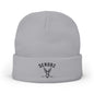 Embroidered Deer Logo Knit Beanie — 'SENDRZ' Cuffed Winter Hat