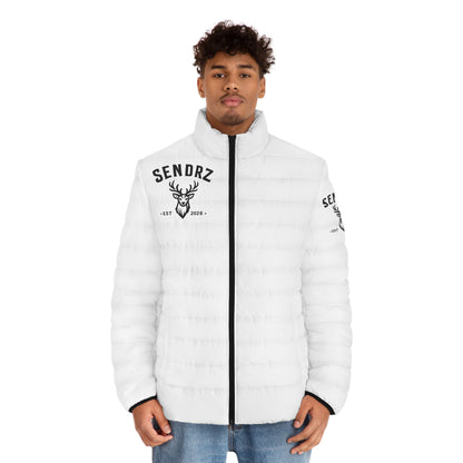 Sendrz Deer Logo Puffer Jacket — Men's Lightweight Quilted Coat