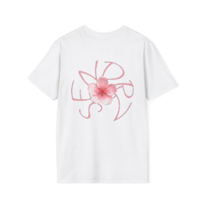 Floral 'Serene' T-Shirt — Pink Hibiscus Graphic Tee