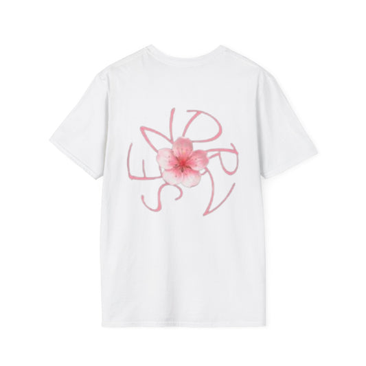 Floral 'Serene' T-Shirt — Pink Hibiscus Graphic Tee