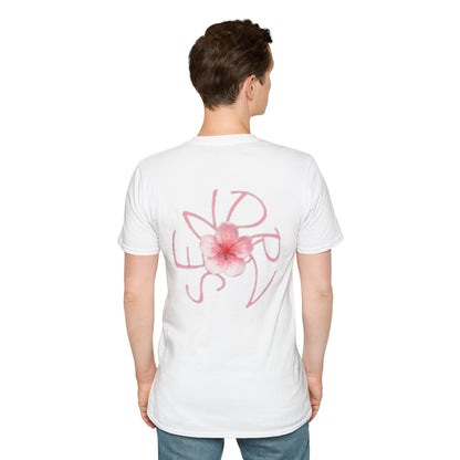 Floral 'Serene' T-Shirt — Pink Hibiscus Graphic Tee