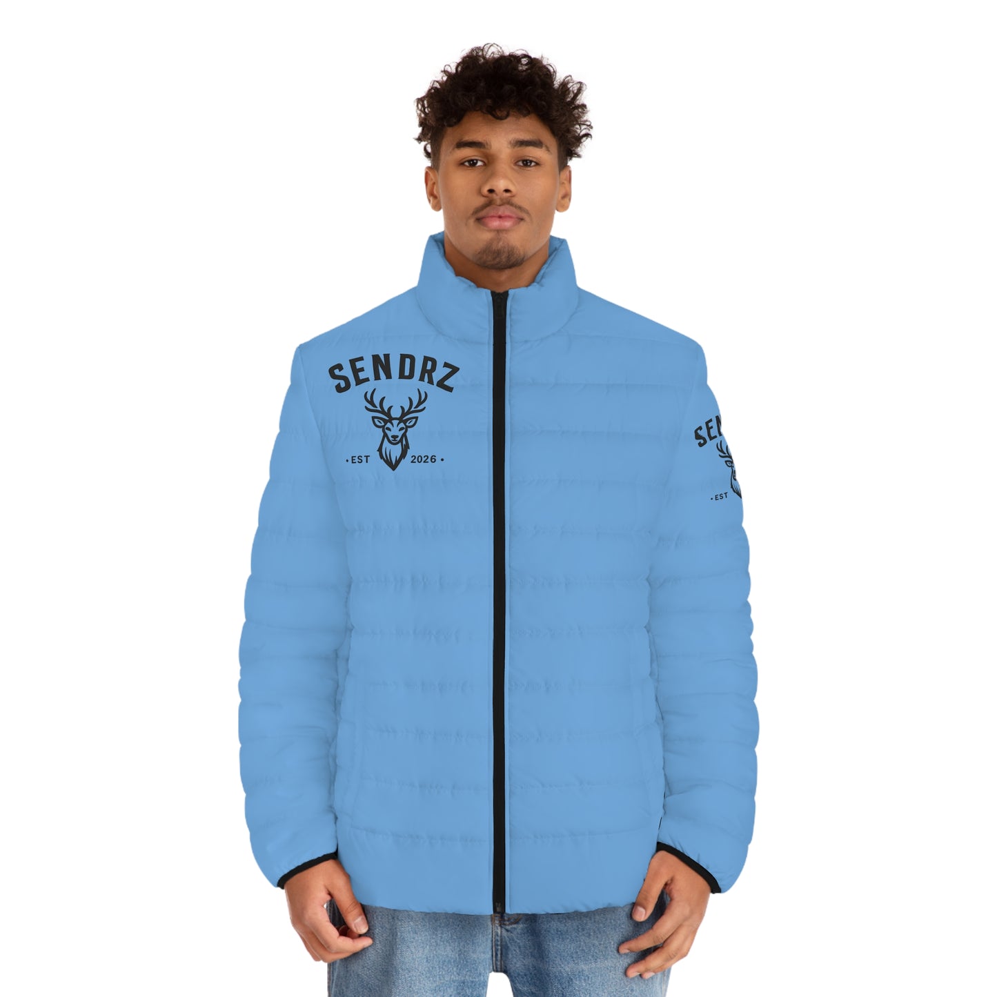 Copy of Sendrz Deer Logo Puffer Jacket — Men's Lightweight Quilted Coat
