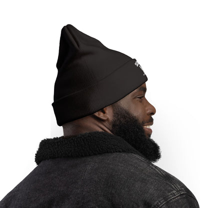 Copy of Embroidered Deer Logo Knit Beanie — 'SENDRZ' Cuffed Winter Hat