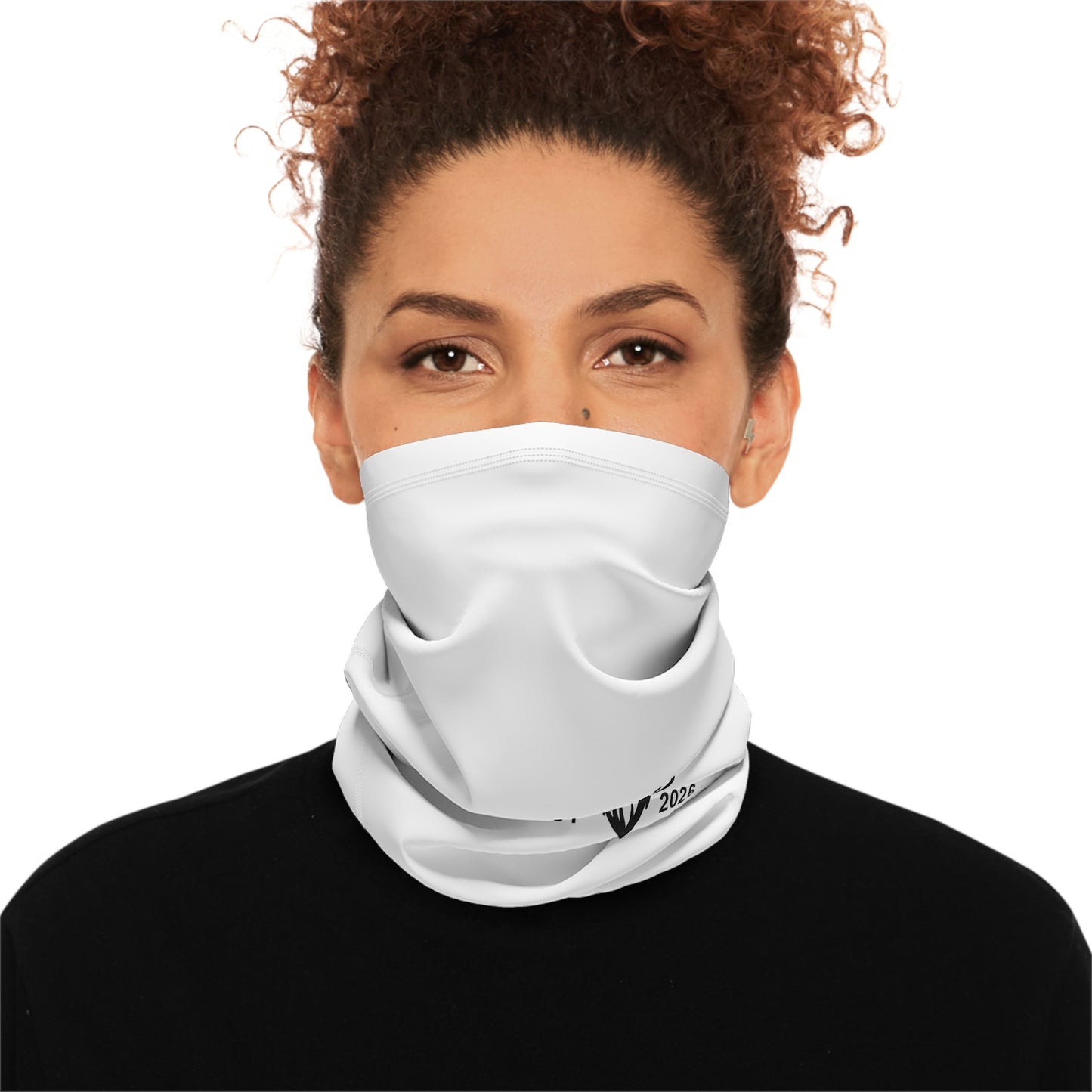 Deer Logo Winter Neck Gaiter with Drawstring — Cozy Outdoor Face Mask