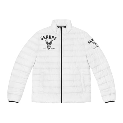 Sendrz Deer Logo Puffer Jacket — Men's Lightweight Quilted Coat