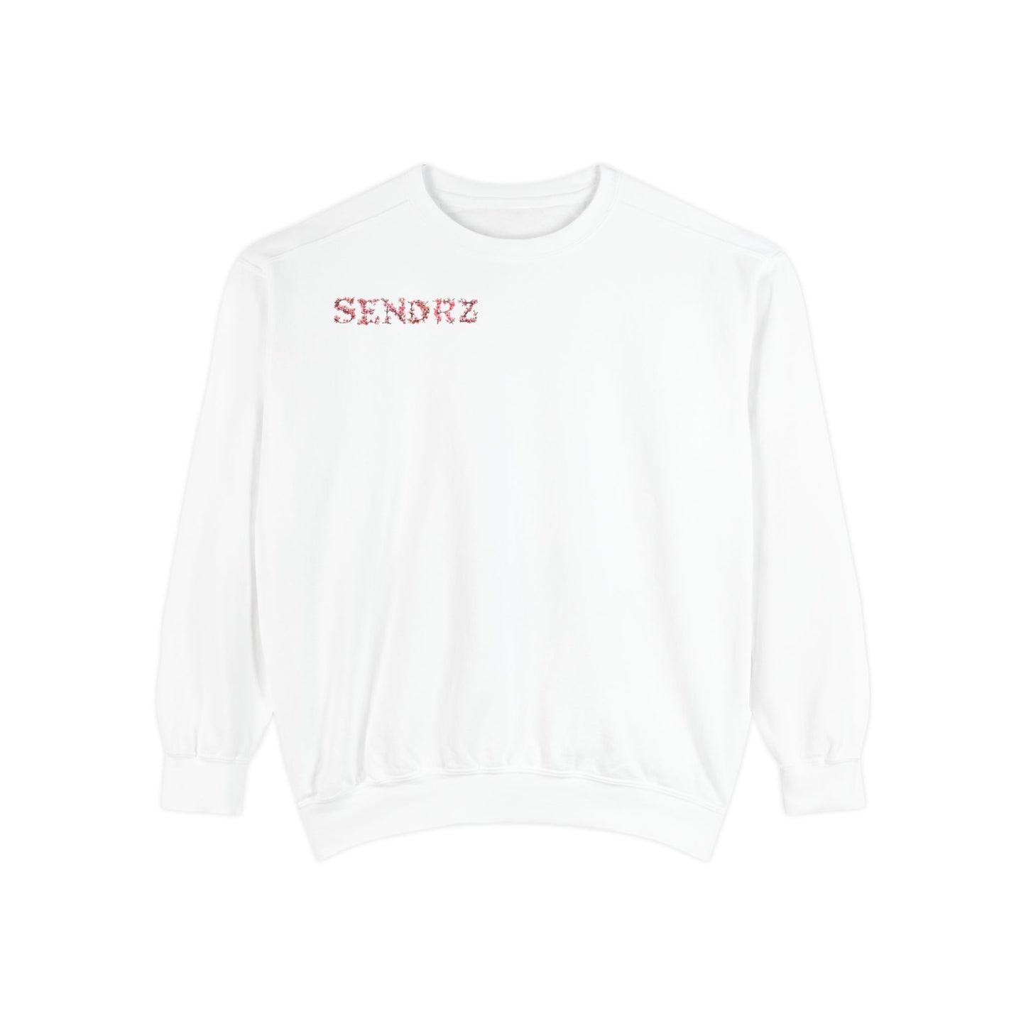 Senorz Floral Sweatshirt — White Cherry Blossom Graphic Crewneck