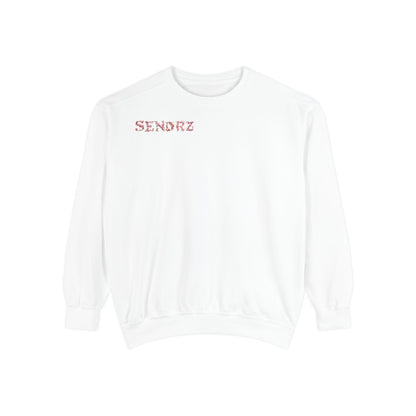 Senorz Floral Sweatshirt — White Cherry Blossom Graphic Crewneck