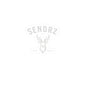 SENDRZ Deer Logo Sticker White