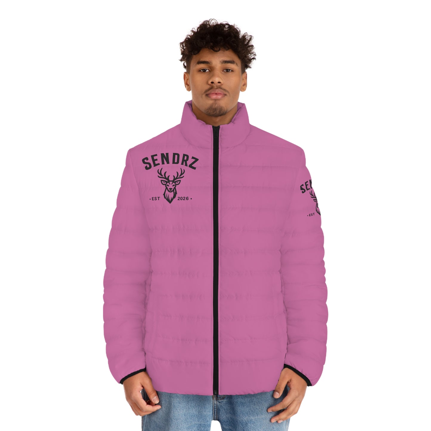 Copy of Sendrz Deer Logo Puffer Jacket — Men's Lightweight Quilted Coat