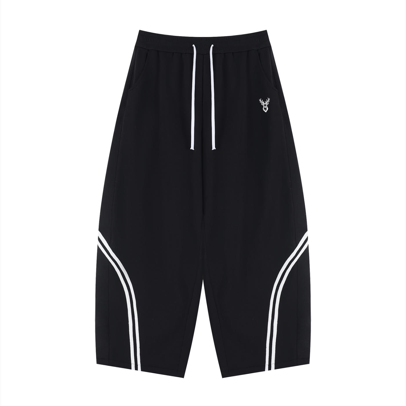 Unisex Wide Leg Piping Sweatpants