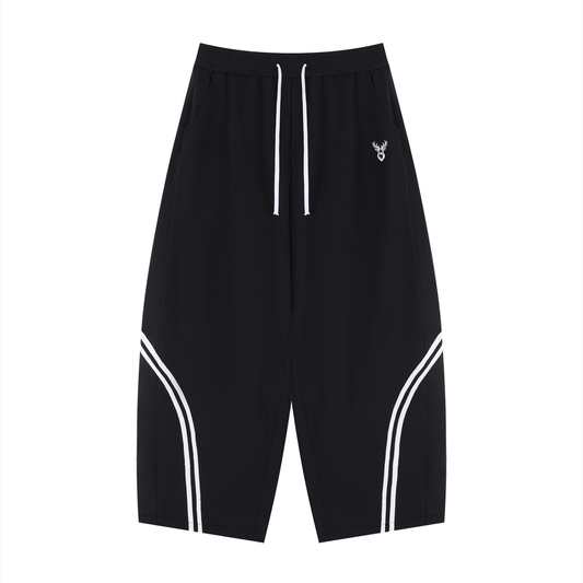 Unisex Wide Leg Piping Sweatpants
