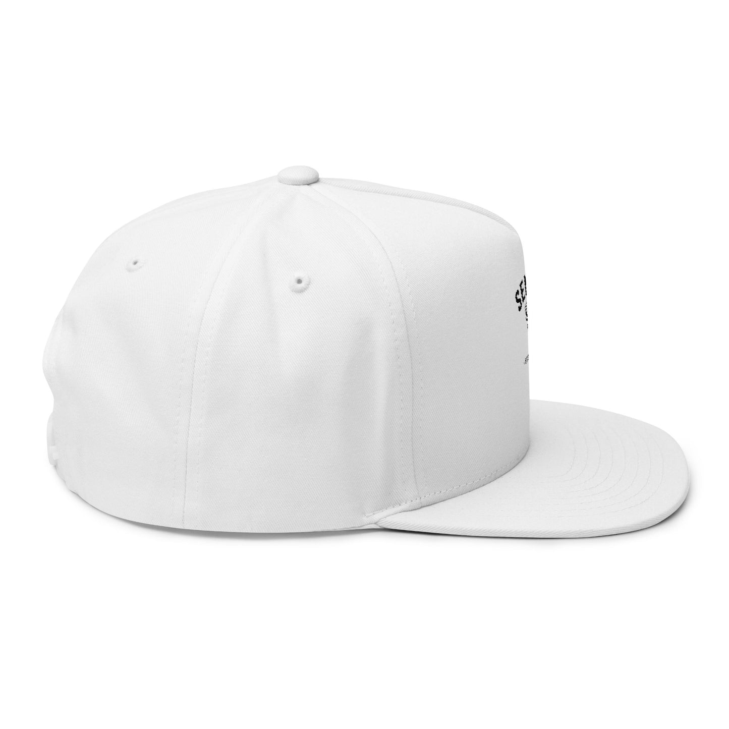 Embroidered 'SENDRZ' Deer Logo Flat Bill Cap