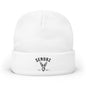 Embroidered Deer Logo Knit Beanie — 'SENDRZ' Cuffed Winter Hat
