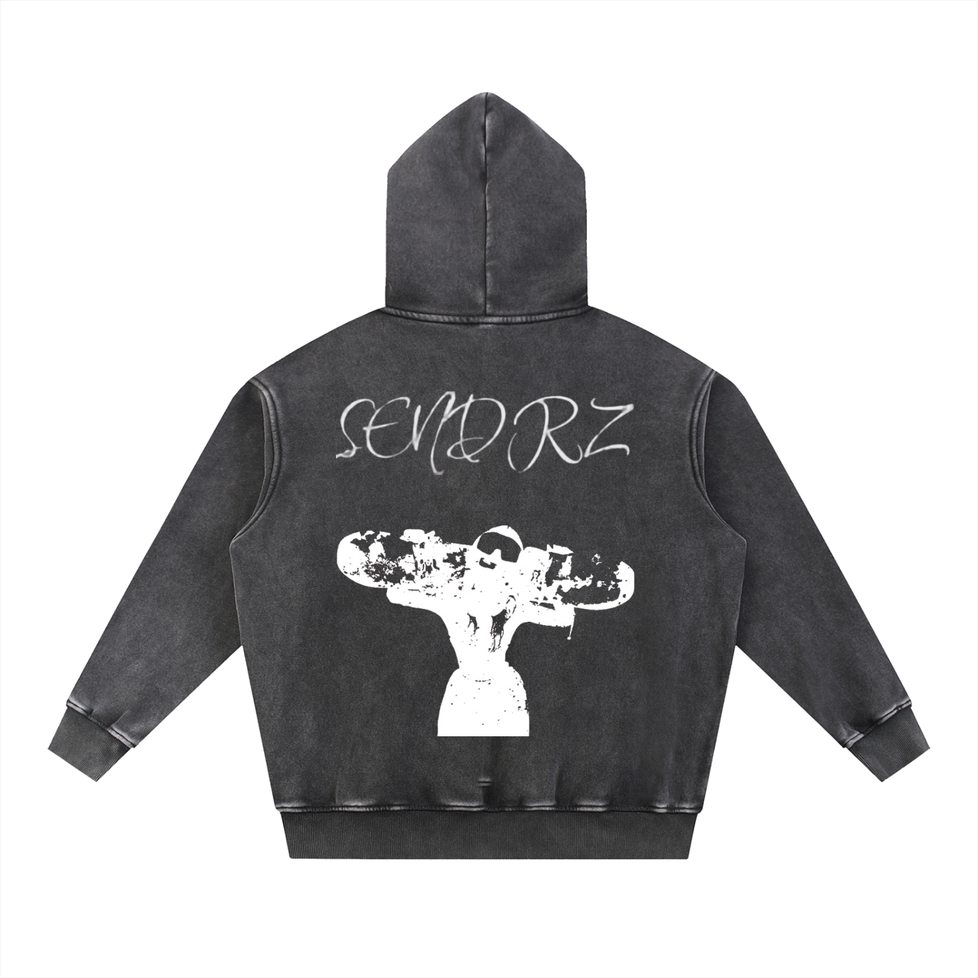 Snow Wash Fleece Oversize Hoodie