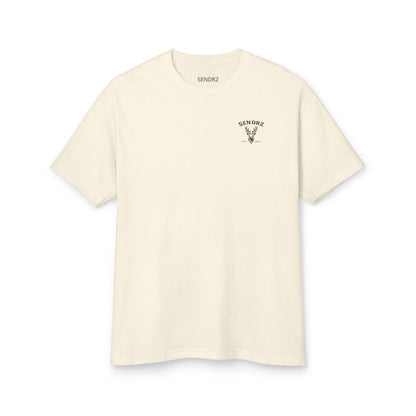 Fly Mountain Graphic Tee — Snowboarder Vintage-Style Short Sleeve Shirt