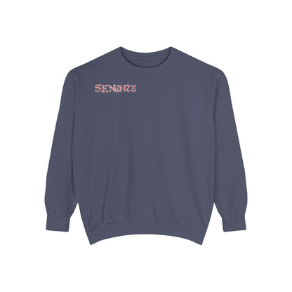 Senorz Floral Sweatshirt — White Cherry Blossom Graphic Crewneck