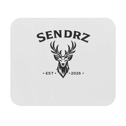 Sendrz Deer Logo Mouse Pad — Established 2026 Rectangular Gaming/Work Mousepad