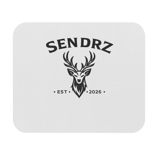 Sendrz Deer Logo Mouse Pad — Established 2026 Rectangular Gaming/Work Mousepad