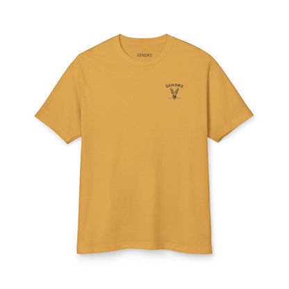 Fly Mountain Graphic Tee — Snowboarder Vintage-Style Short Sleeve Shirt