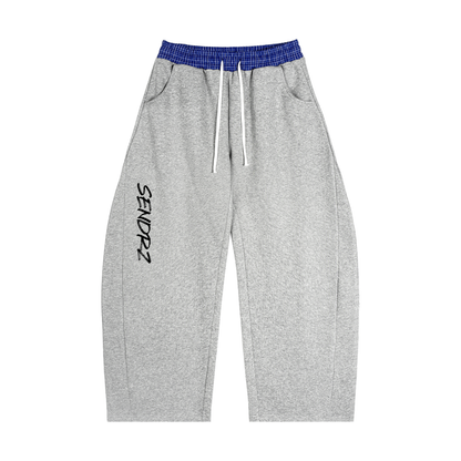 Plaid Waistband Barrel Sweatpants