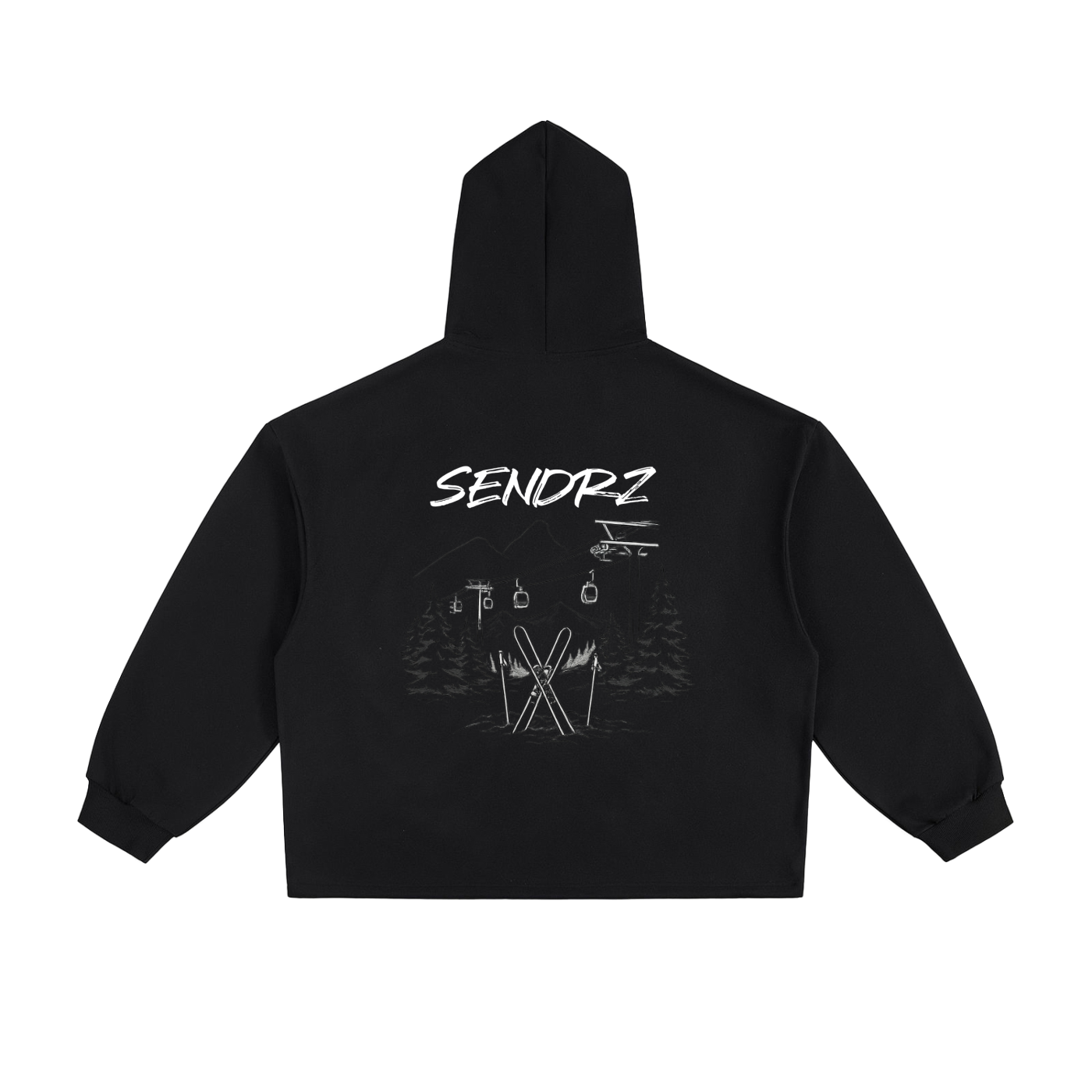 Essential Heavyweight Oversized Drawstring Hem Hoodie