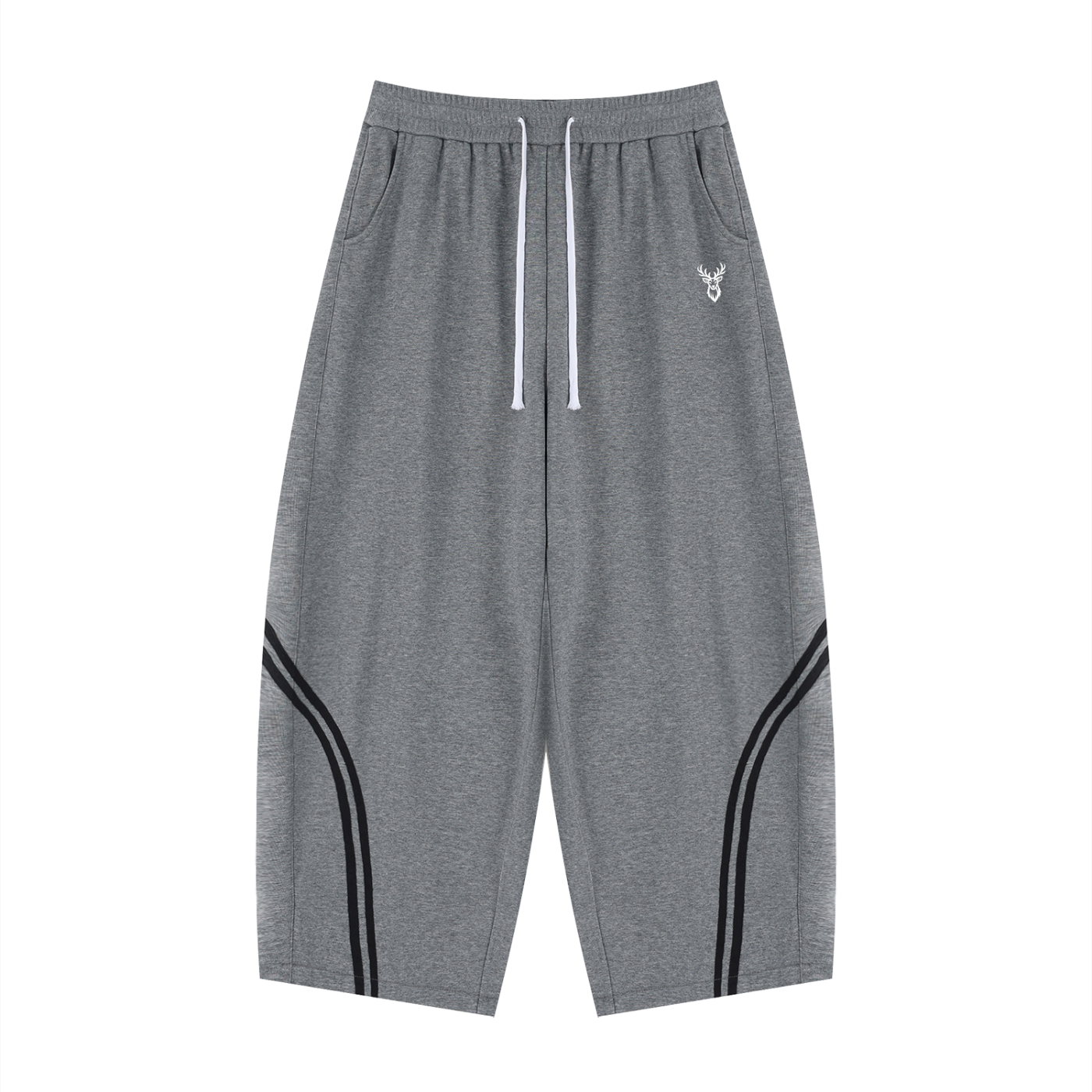 Unisex Wide Leg Piping Sweatpants