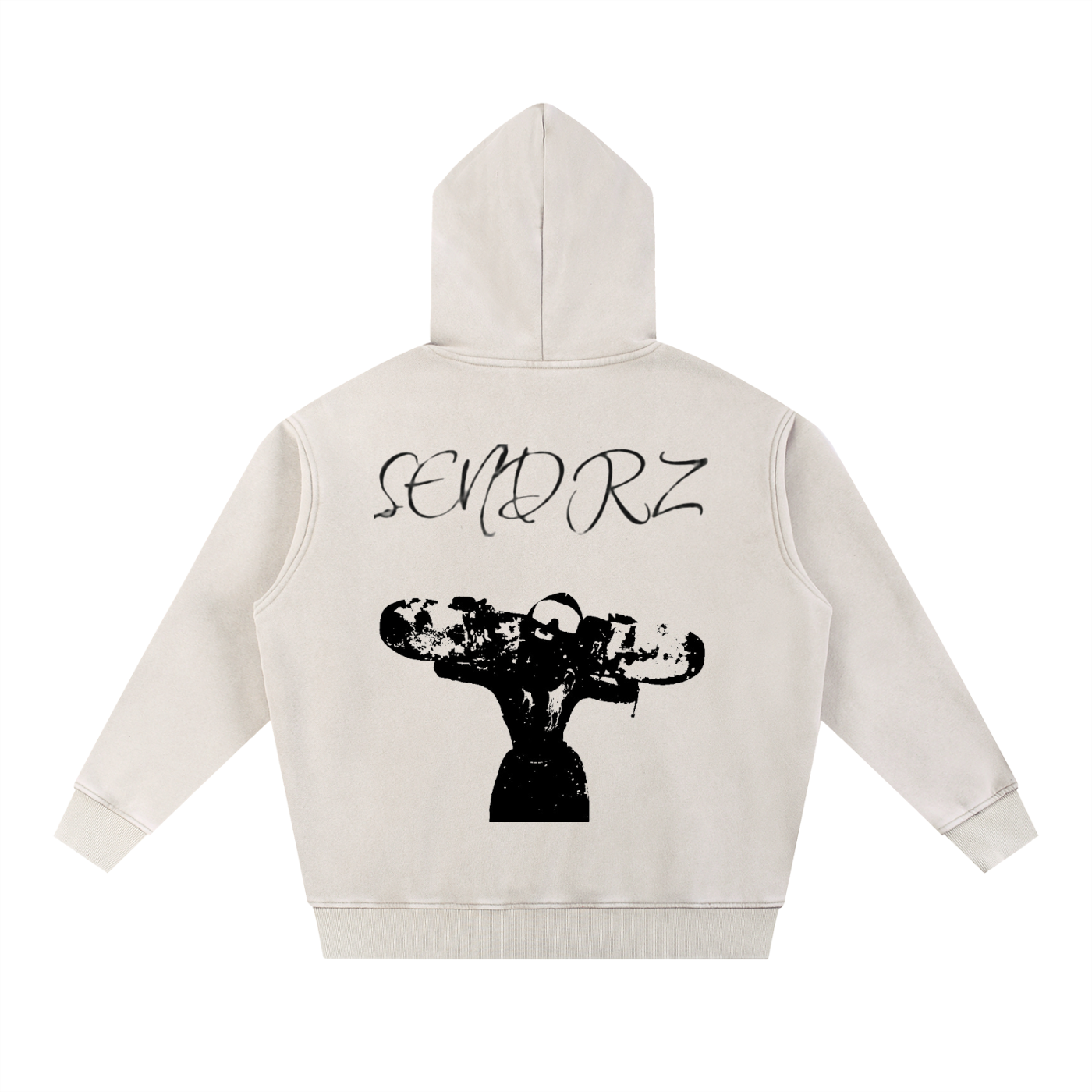 Snow Wash Fleece Oversize Hoodie