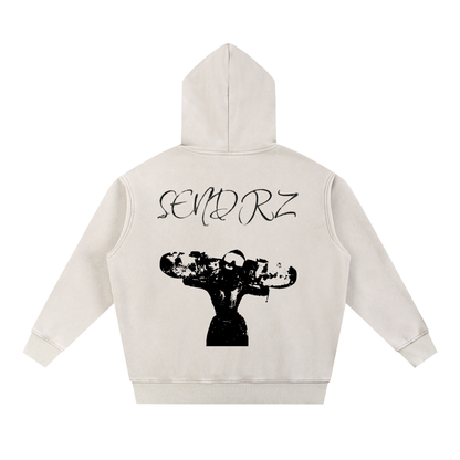 Snow Wash Fleece Oversize Hoodie